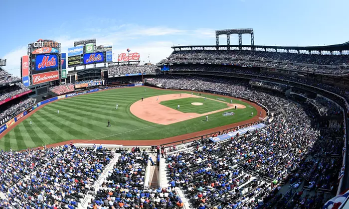 New York Mets Game at Citi Field. Multiple Games and Promotions, Including Magnetic Card, Mr. Met Dash, and Shirt. - Primary Image