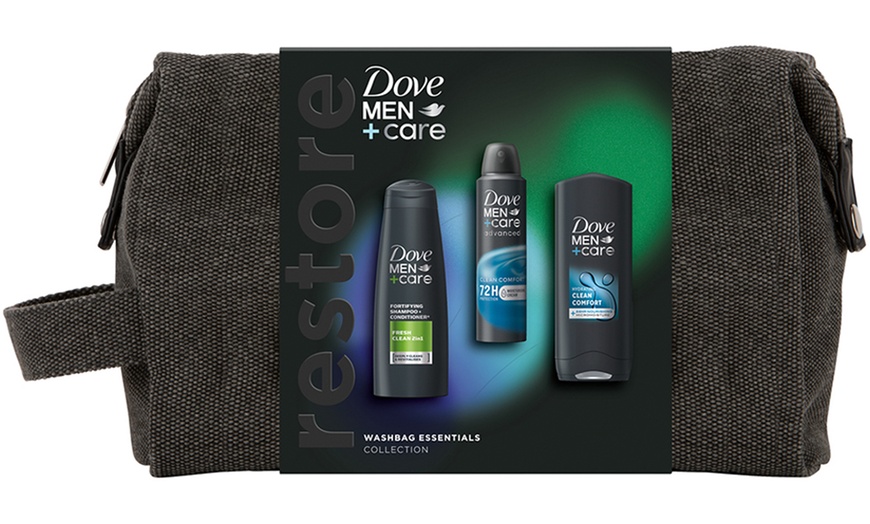 Image 3: Dove Men +Care Restore Essentials Washbag Collection Gift Set for Him