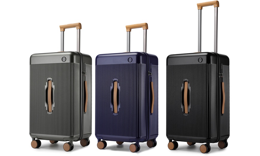 Image 1: 24-Inch Hard Shell Suitcase in Various Colours