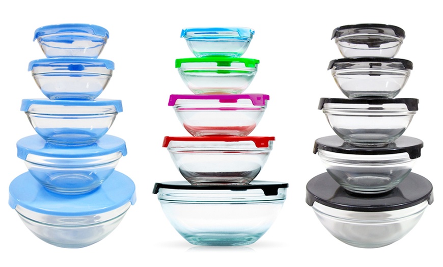 Glass Bowl Set (10-Piece) | Groupon Goods