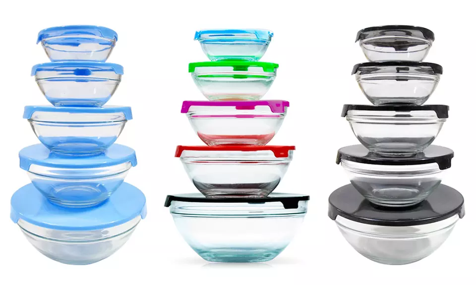Glass Bowl Set (10-Piece) - Primary Image