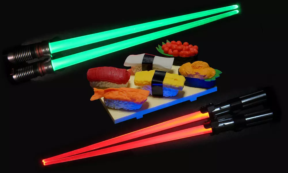 Star Wars Light-Up Lightsaber Chopsticks (1- or 2-Pack) - Primary Image