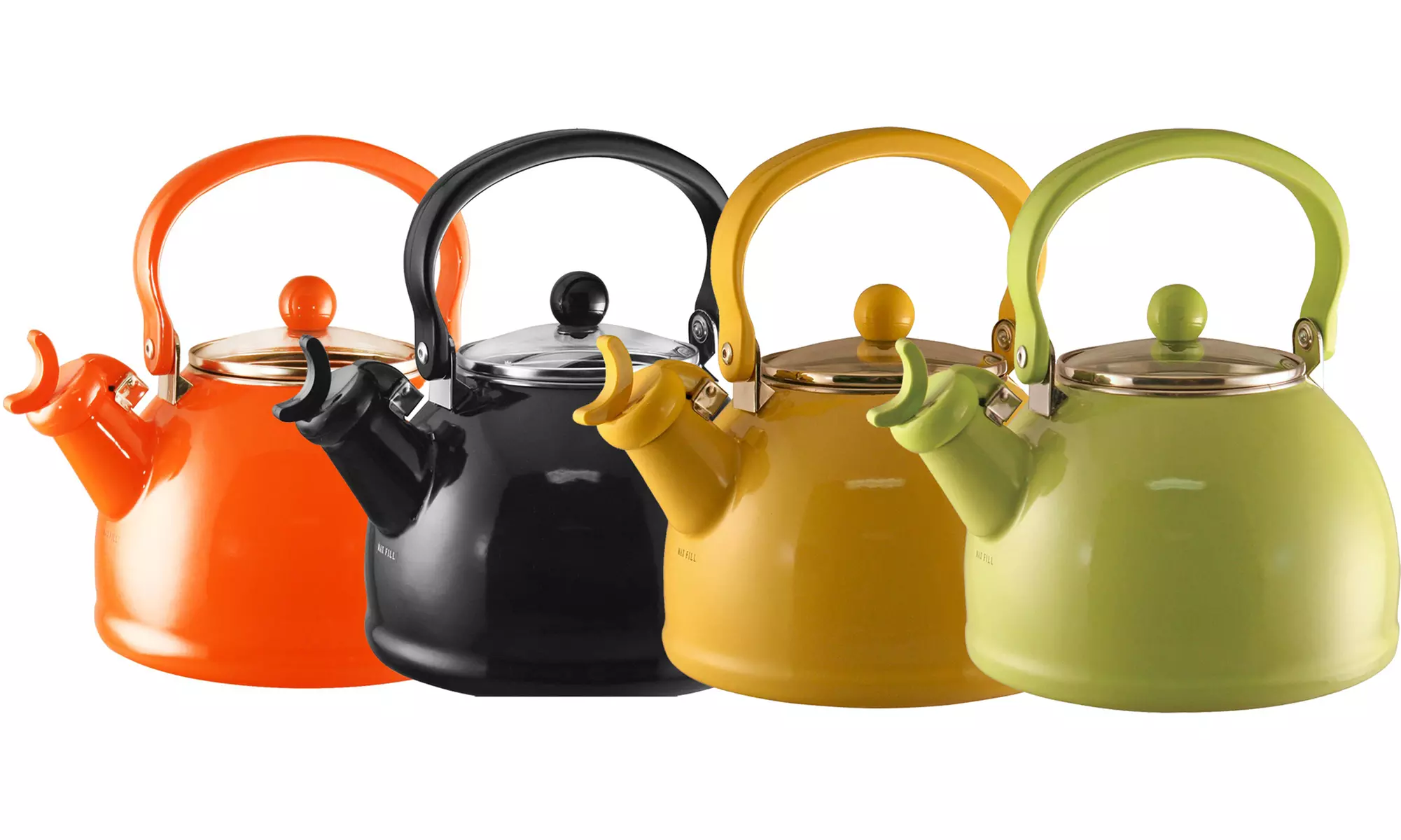 Calypso Basics by Reston Lloyd Harmonic Hum Whistling Teakettle with Glass Lid - Primary Image