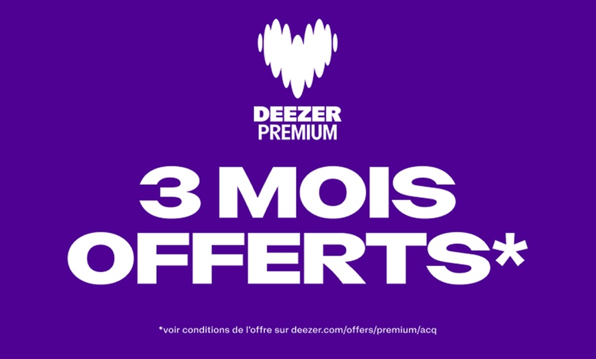 Image 1: Deezer Premium : 3 mois offerts de musique et sans pub