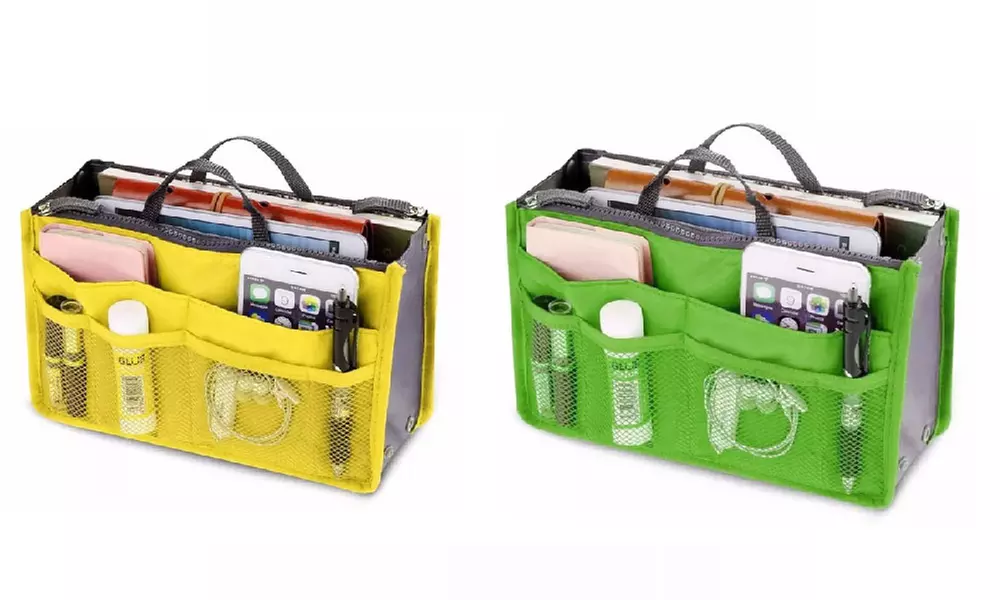 1 o 2 borse organizer da viaggio per cosmetici