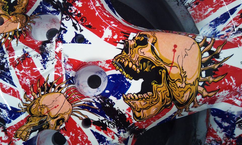 Zdobienie felg, elementów skutera