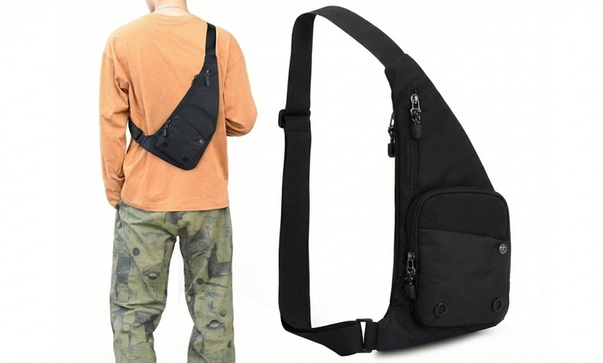 Image 9: Borsa a tracolla monospalla da petto