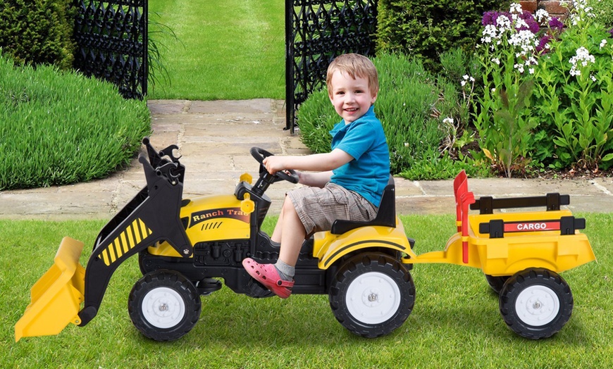 Image 1: Children's Ride-On Tractor