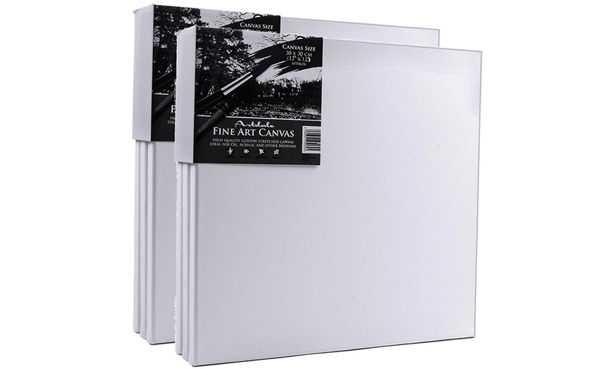 Image 4: Pre-Stretched Blank Art Canvases