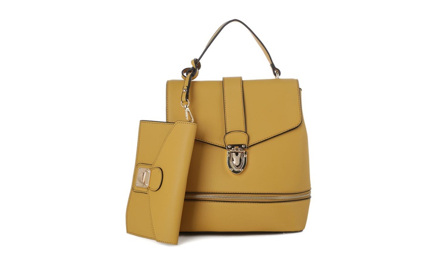 Image 20: Epic Chic MKII Convertible Fashion Backpack with Wristlet