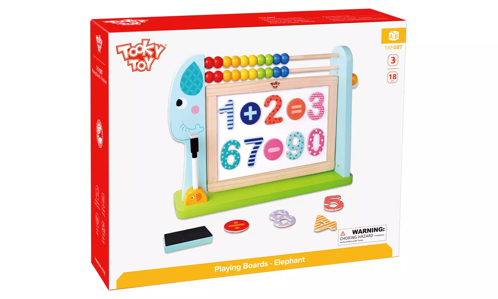 Multipurpose Puzzle Educational Magnetic Wooden Elephant Board - Image 2