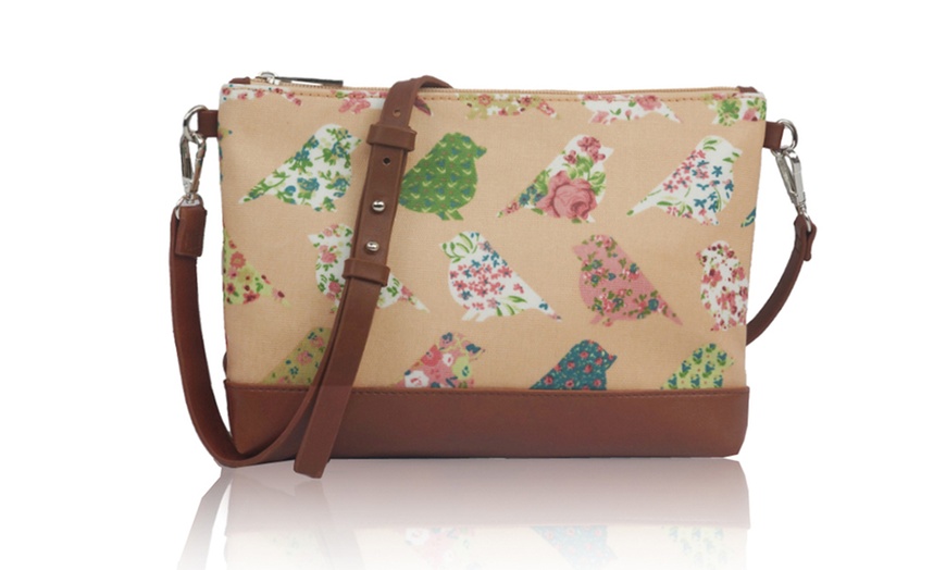 Image 31:  Printed Canvas Cross-Body Bags