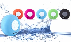 Polaroid Waterproof Bluetooth Shower Speaker with Microphone