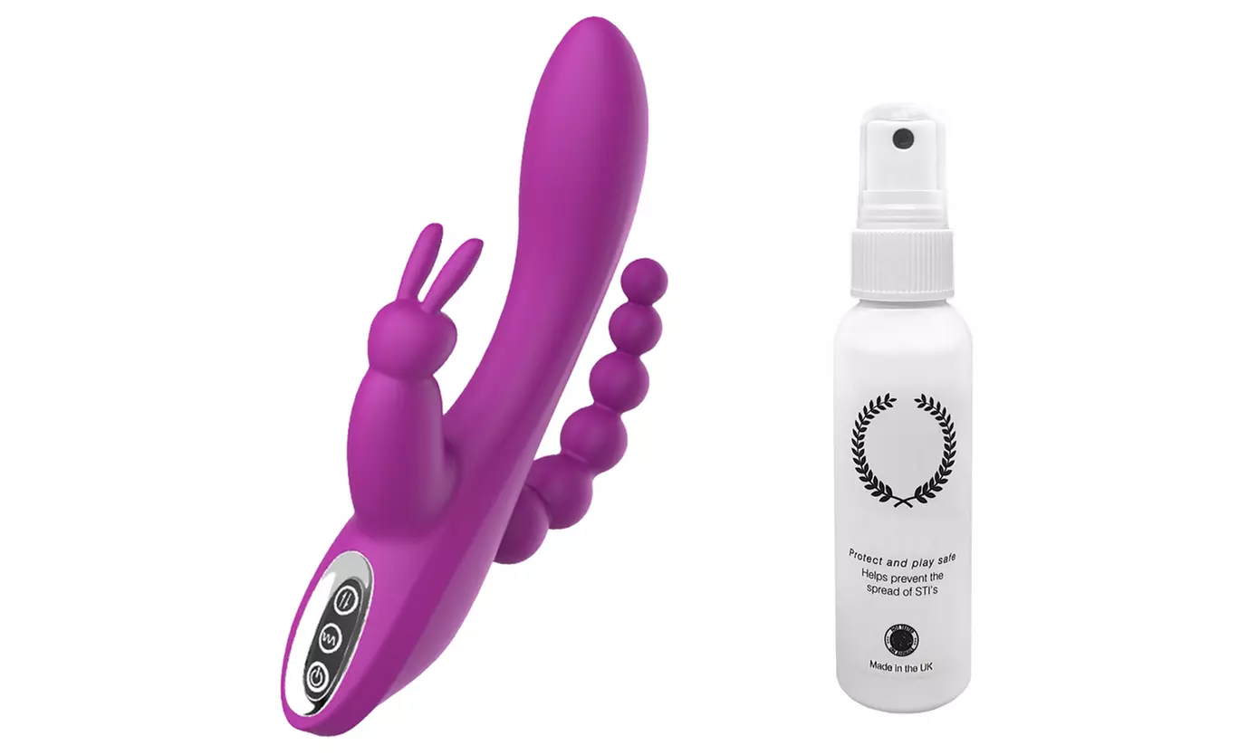 Vibrador 3 en 1 con o sin desinfectante - Primary Image