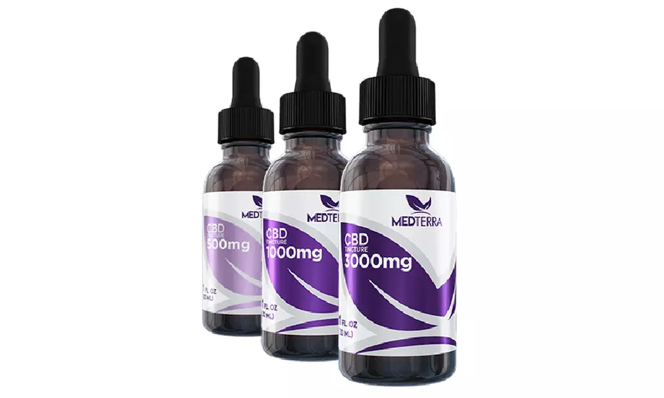 MedTerra CBD Oil Tincture (500mg, 1000mg or 3000mg) - Primary Image