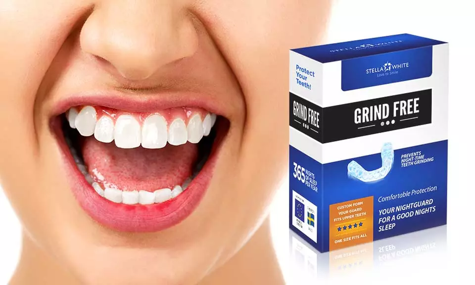 1x, 3x oder 5x Stella White Anti-Zahnknirsch-Schiene Grind Free - Primary Image