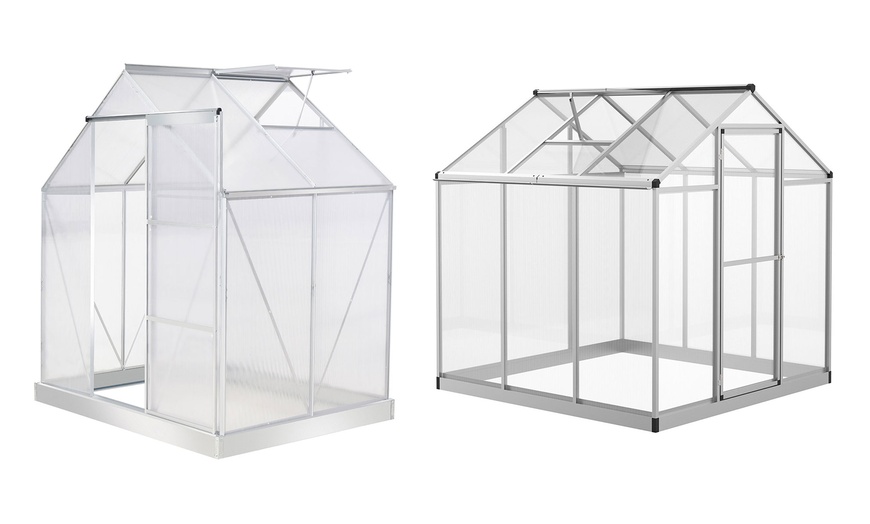 Image 1: Outsunny Greenhouse