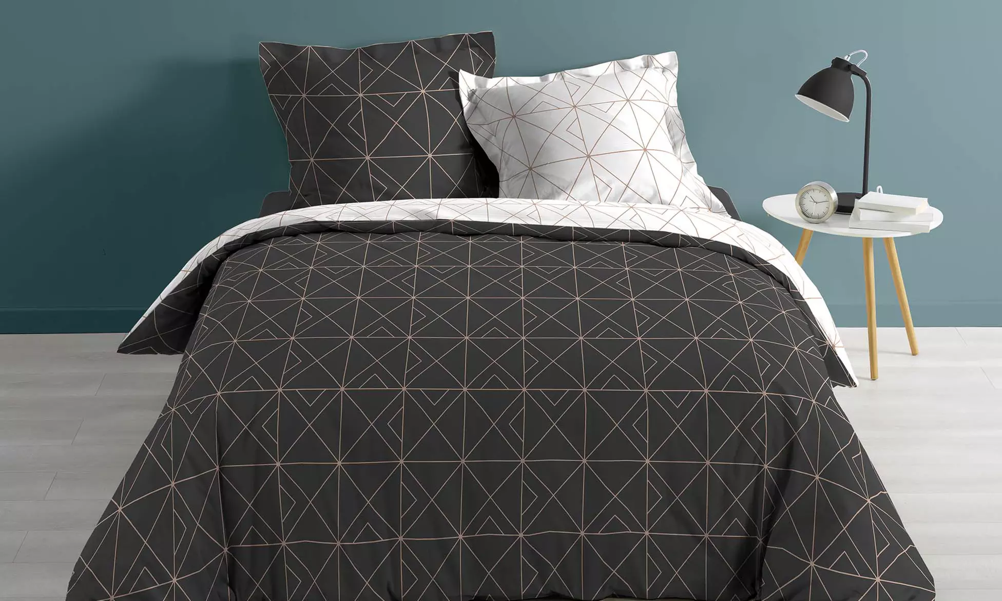 Pack prêt à dormir Hygge en coton avec housse de couette, taies d'oreiller et drap - Second Medium