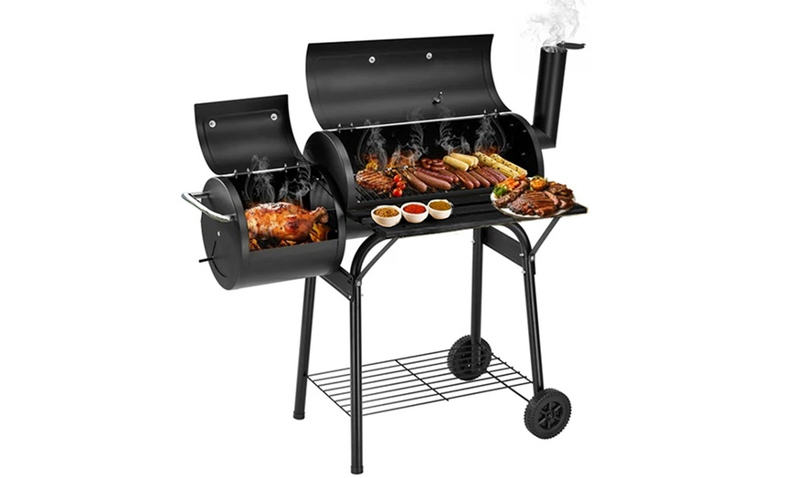 Image 6: Charcoal Smoker and Grill Barbeque 