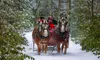 Enjoy a Scenic Horse-Drawn Sleigh or Wagon Ride For Up to Six People at Cornerstone Ranch Up to 26% Off