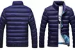 Herren-Jacke für Herbst und Winter in Schwarz, Hellblau oder Blau - Second Medium