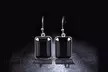 Black Onyx Rhodium Plated Drop Earrings by Gembassy - Second Medium