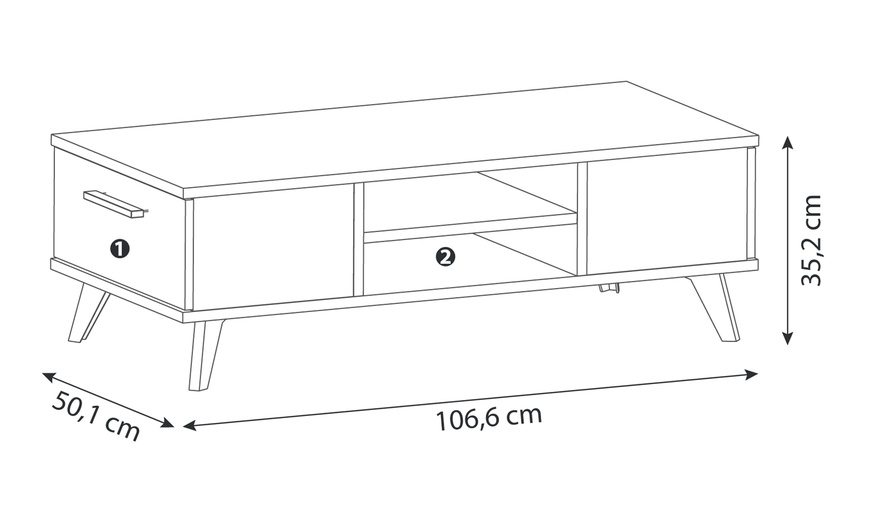 Image 14: Ensemble banc TV et table basse "John" de Demeyere