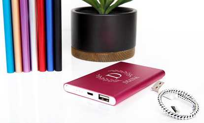 Up to 76% Off Personalized Power Banks for Recharging Devices