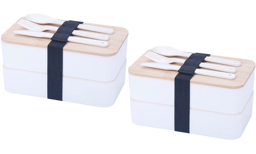 Image 6: One or Two Japanese Bento Lunch Boxes