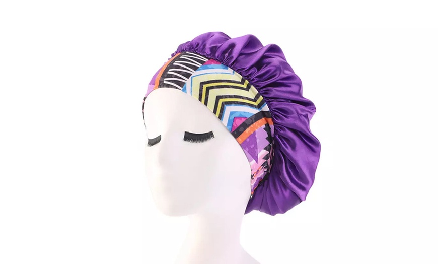 Image 6: One or Two Satin Sleeping Hair Wrap Headbands