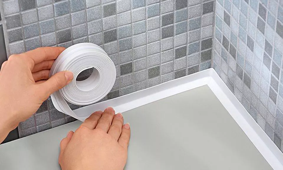 Roll of Kitchen and Bathroom Adhesive Joint Tape - Primary Image