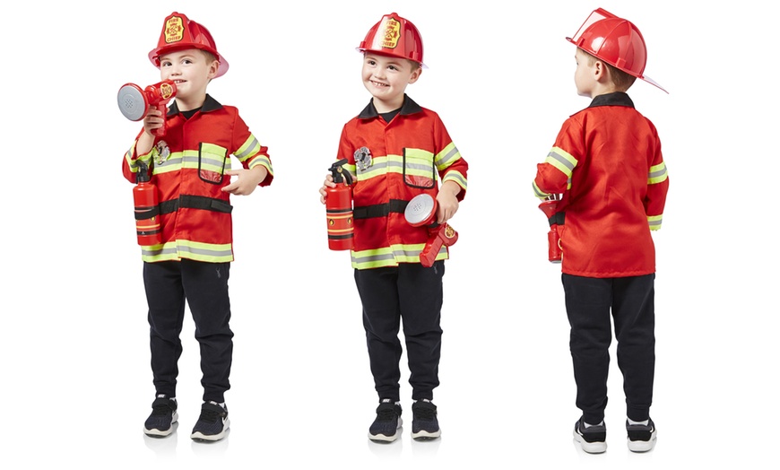 Image 1: Kids' Fireman Costume Playset