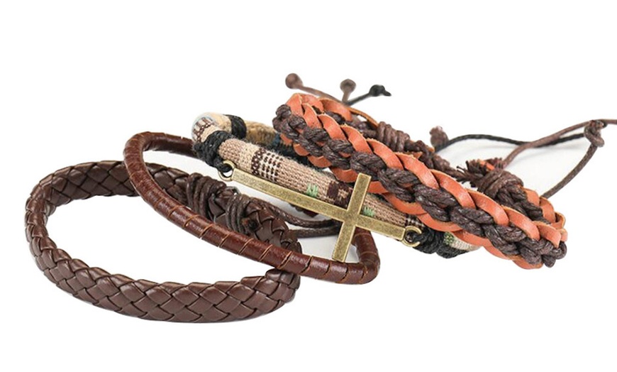 Image 7: Men's Bracelet Set