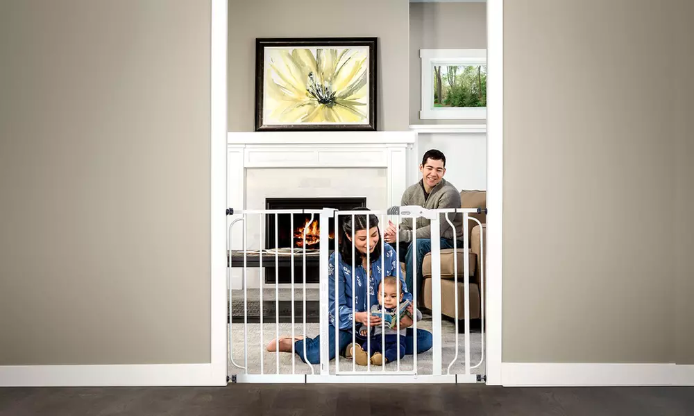 Regalo Extra-Wide Walk-Through Baby Safety Gate - Primary Image