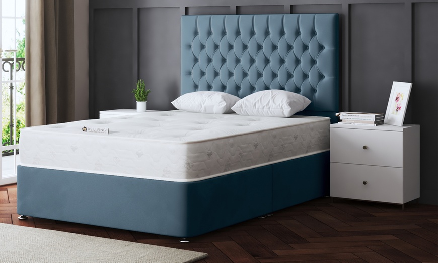 Image 9: Seraphine Chesterfield Divan Bed with Optional Mattress