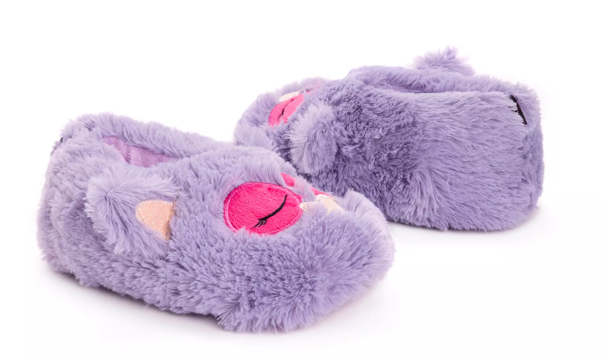 Muk Luks Girl's Furry Animal Slippers (Size 10/11) - Primary Image
