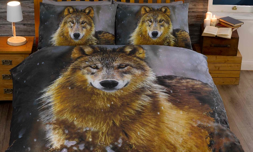 Image 4: Animal-Themed Duvet Cover Set