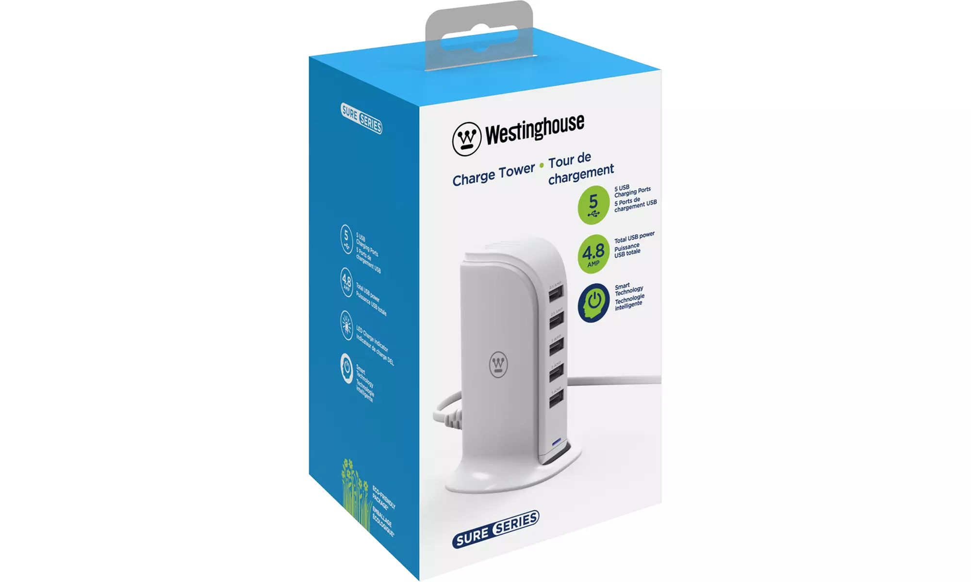 Westinghouse 5-Port USB Smart Charging Tower - Second Medium