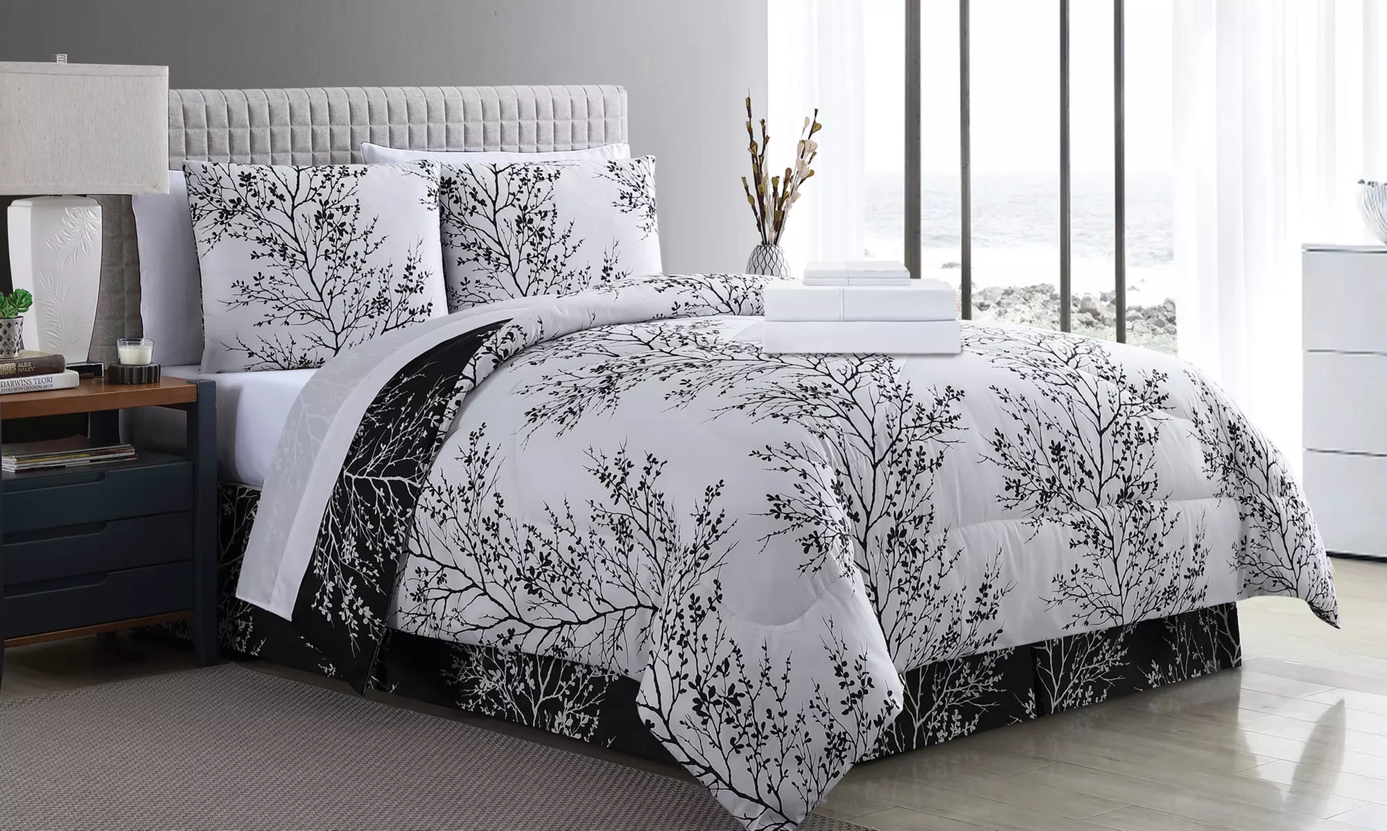 Leaf Bed-in-a-Bag Comforter Set with Sheets (8-Piece) - Primary Image