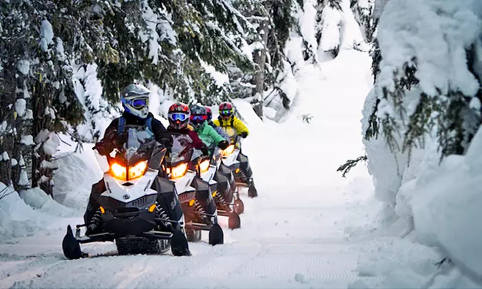 Beginner or Intermediate Snowmobile Tour for One, Two, or Four from The Adventure Group (Up to 18% Off) - Primary Image
