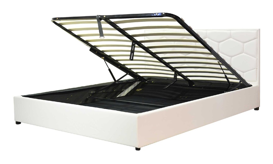 Image 2: Lit coffre Manhattan Simili cuir, matelas ''Cosmos'' en option