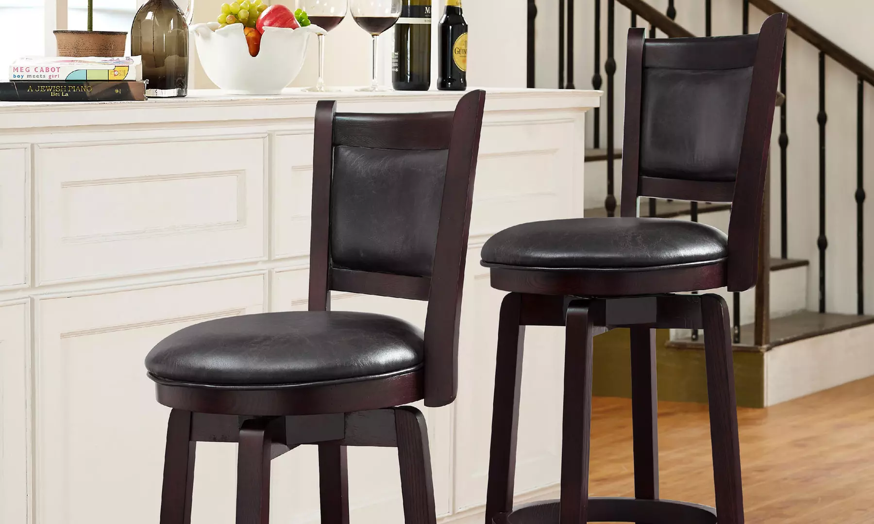 Wooden Bar Stools - Primary Image