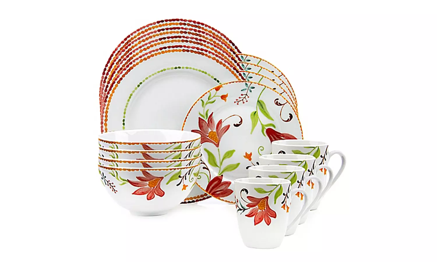 Oneida Italian Cypress Dinnerware Set (16-Piece) - Primary Image