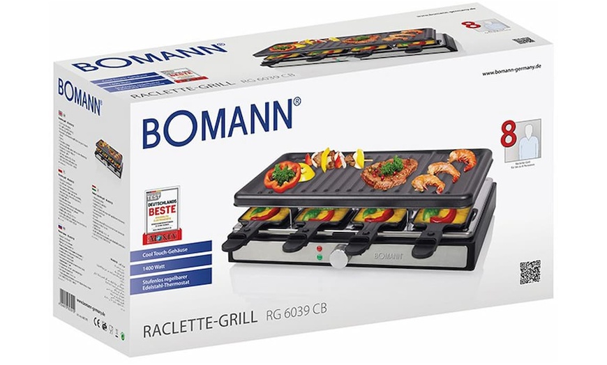 Image 8: Raclette grill Bomann 8 personnes, 1200 - 1400 W