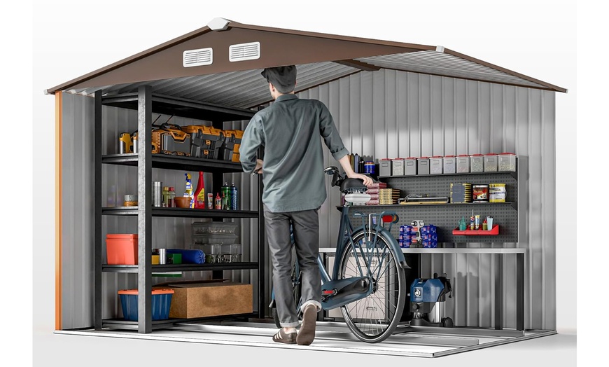 Image 14: Outsunny Garden Storage Shed