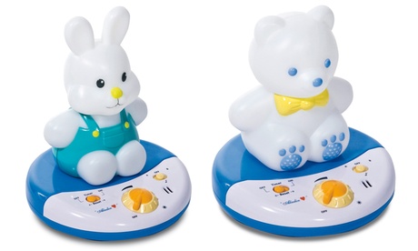 Lampada notturna musicale Plebani con luce Aladino, disponibile in 2 modelli