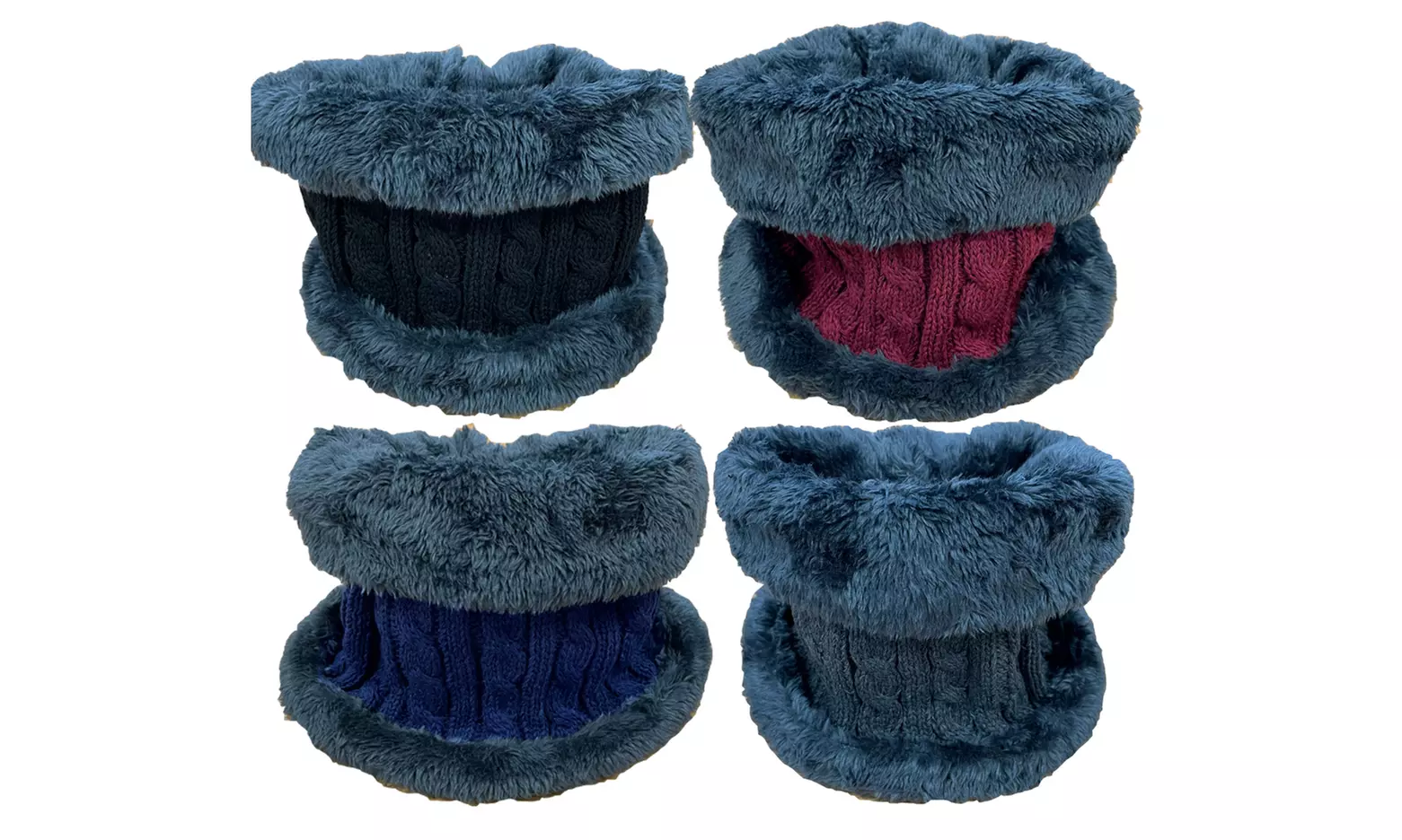 Nekwarmer met imitatiebont