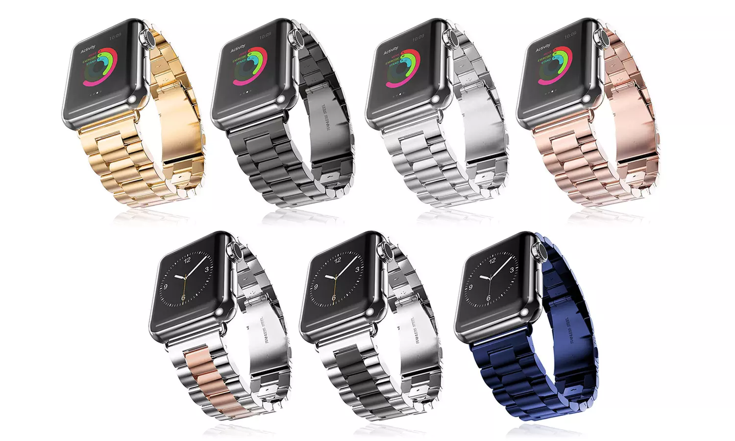 Stainless Steel Bands for Apple Watch Series 1, 2, 3, 4 & 5 - Primary Image