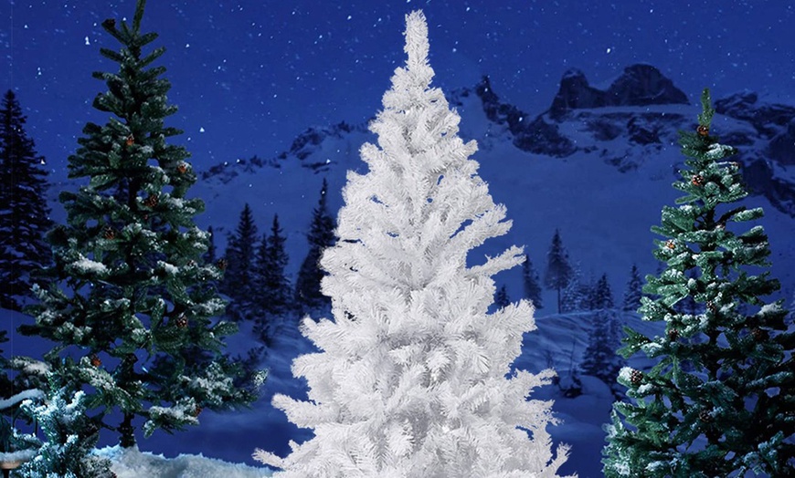 Image 3: Albero di Natale abete artificiale Bianco