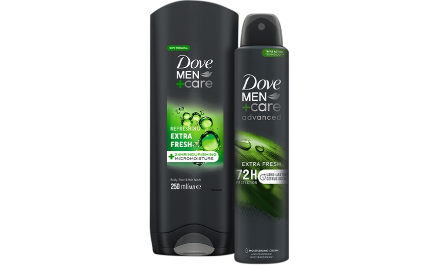 Image 4: Dove Men+Care Refresh Extra Fresh 2 Pieces Gift Set with Sports Towel